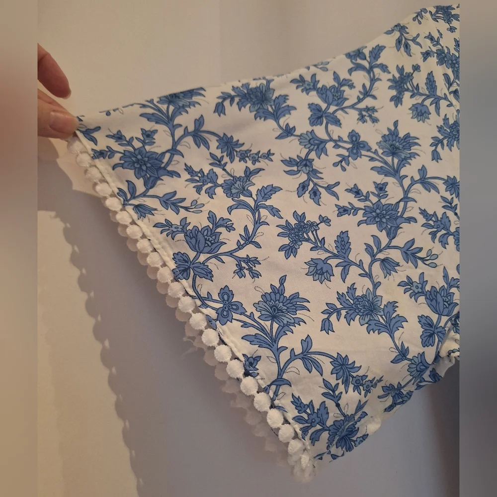 R. Vivimos Floral Blue and White Maxi Dress Size 12/14